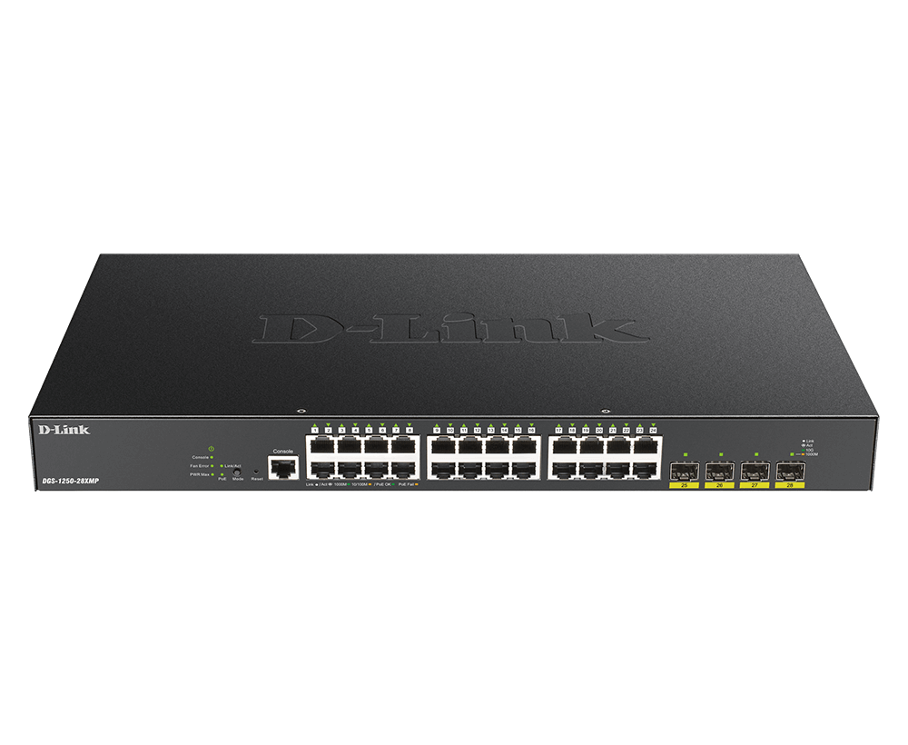 D-Link DGS-1250-28XMP Ethernet Switch — Product reference image