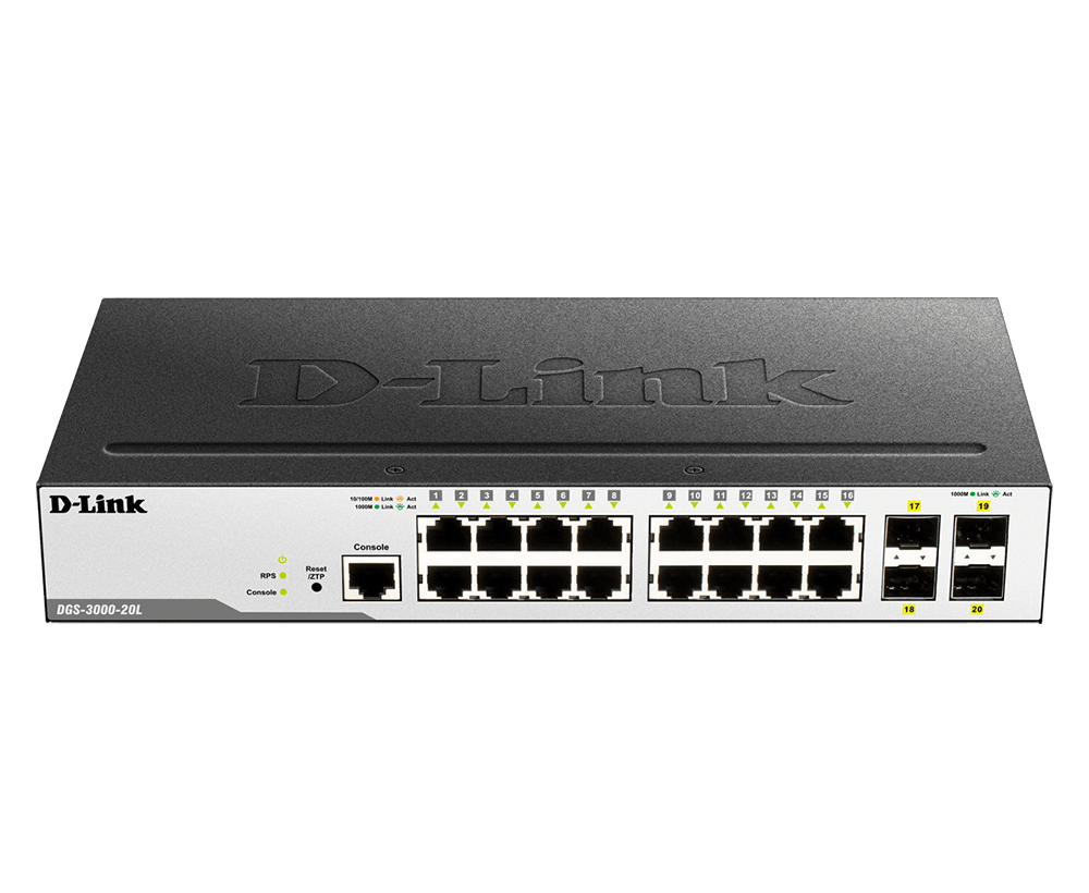D-Link DGS-3000-20L Ethernet Switch — Product reference image