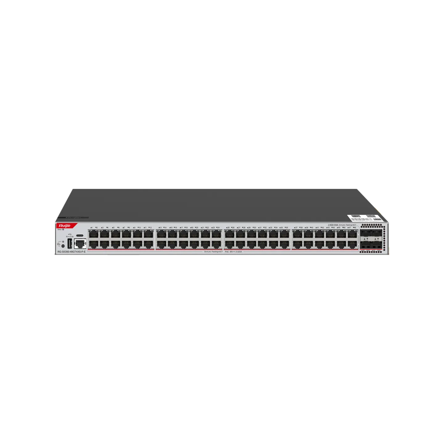 Ruijie RG-S5350-48GT4XS-P-E Ethernet Switch — Product reference image