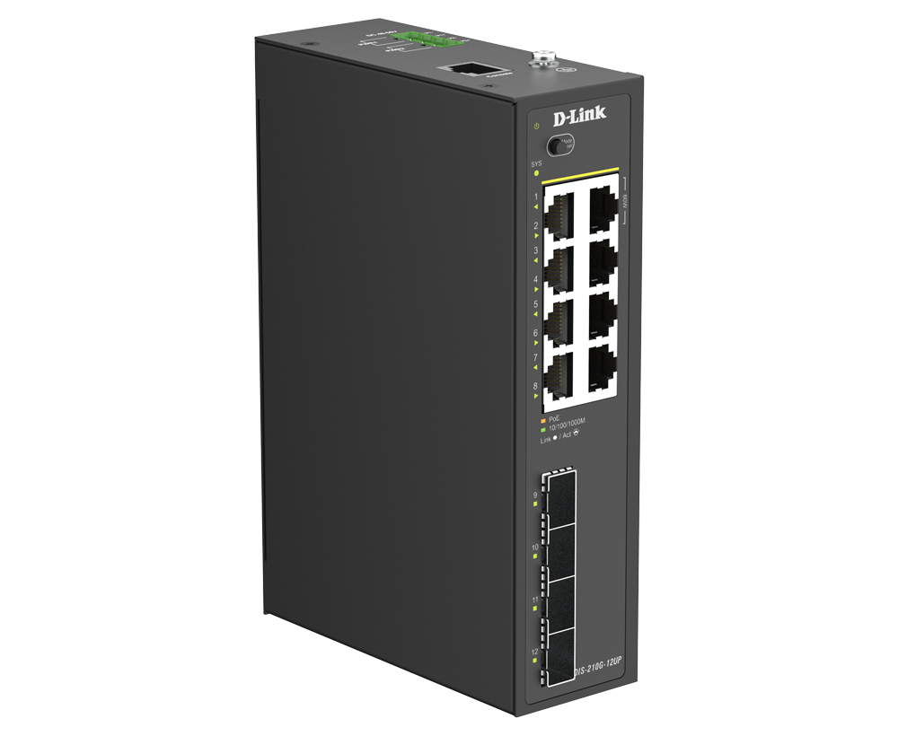 D-Link DIS-210G-12UP Ethernet Switch — Product reference image