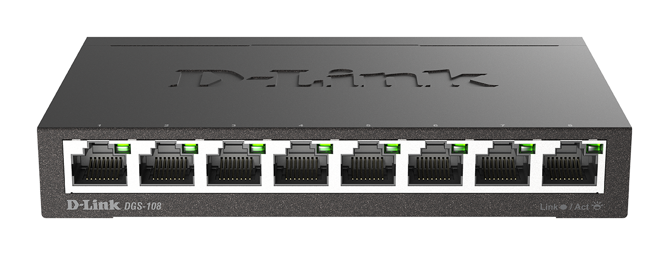 D-Link DGS-108 Ethernet Switch — Product reference image