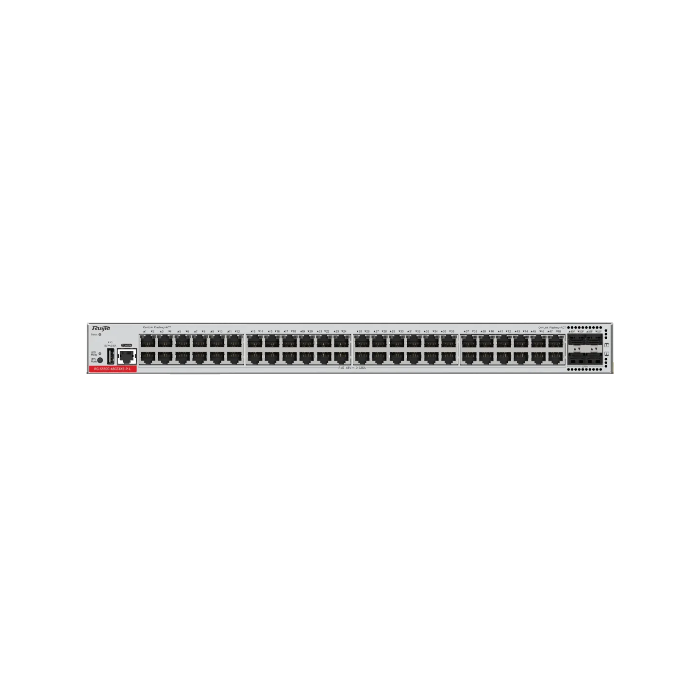 Ruijie RG-S5300-48GT4XS-P-L Ethernet Switch — Product reference image