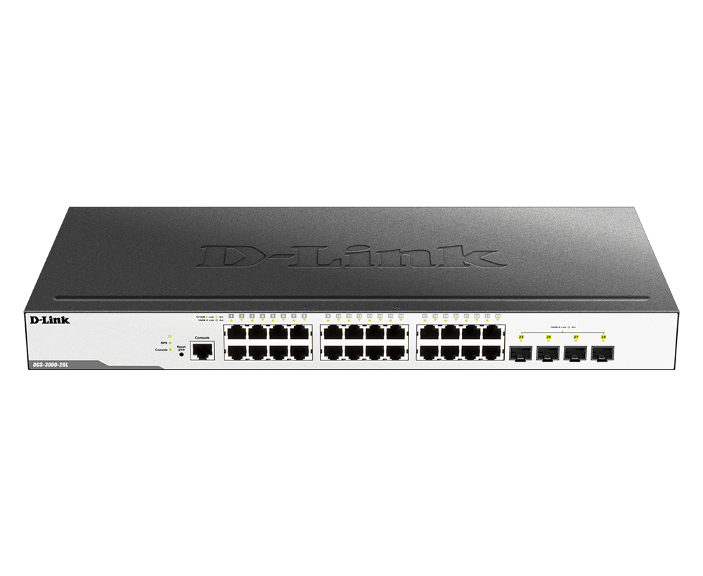 D-Link DGS-3000-28L Ethernet Switch — Product reference image