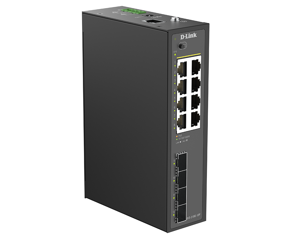 D-Link DIS-210G-12P Ethernet Switch — Product reference image