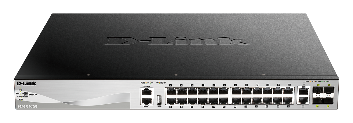 D-Link DGS-3130-30PS Ethernet Switch — Product reference image