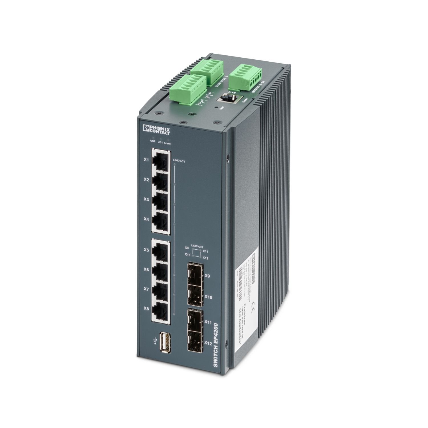 Phoenix Contact FL SWITCH EP4208-4SFP-LV (1732183) — Product reference image