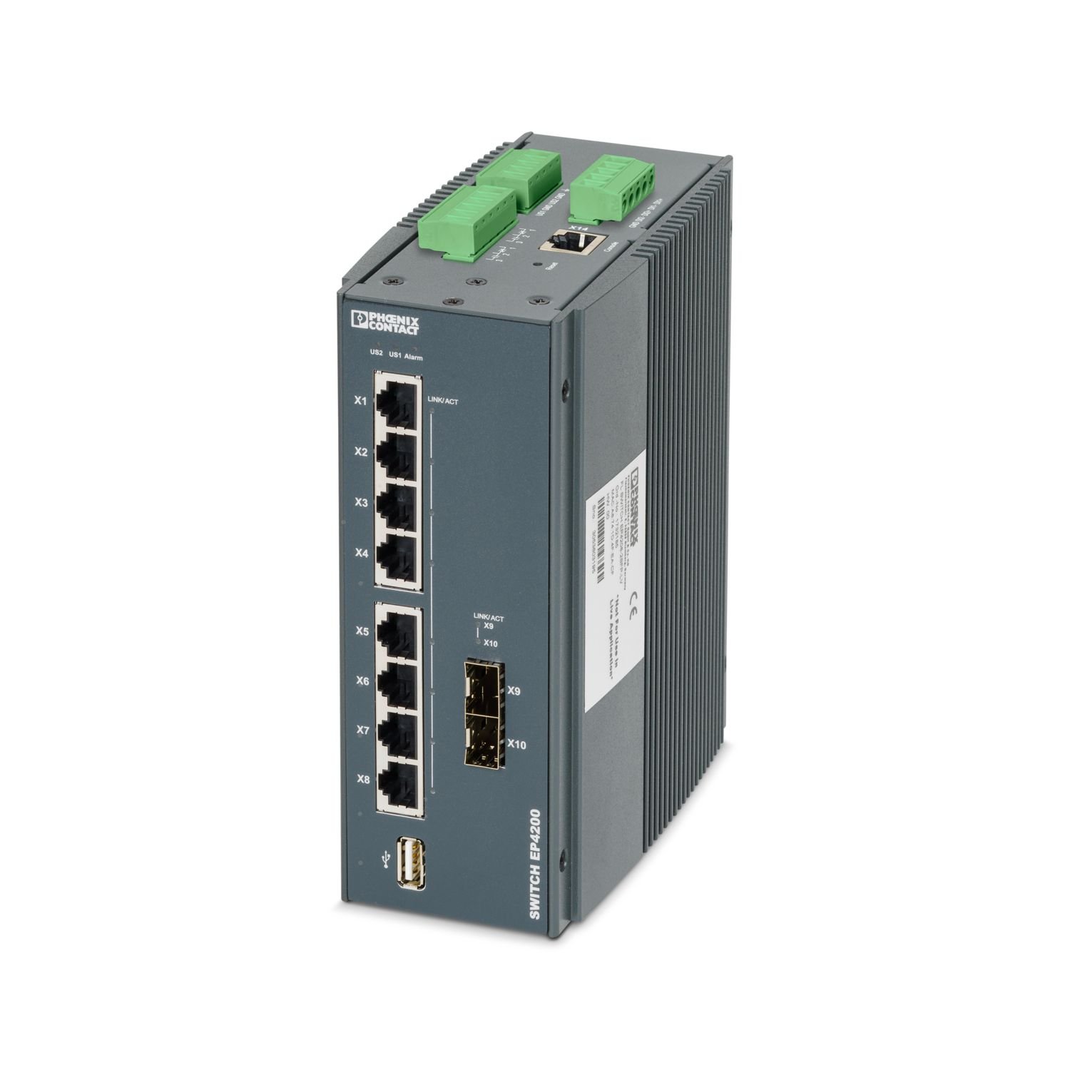 Phoenix Contact FL SWITCH EP4208-2SFP-LV (1732185) — Product reference image