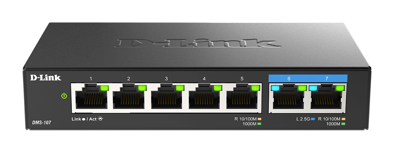 D-Link DMS-107 Ethernet Switch — Product reference image