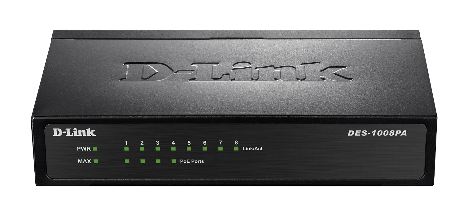 D-Link DES-1008PA Ethernet Switch — Product reference image