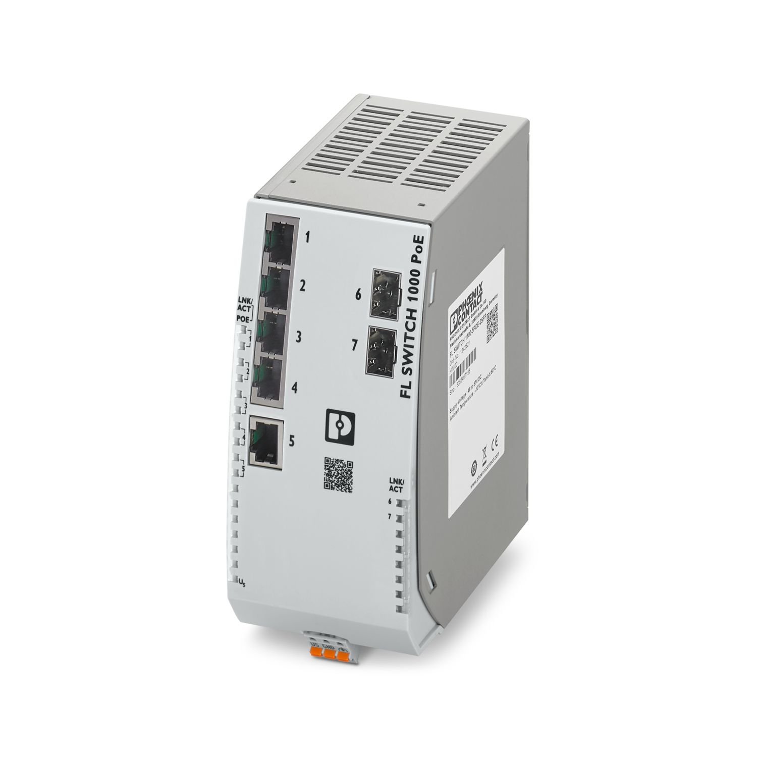 Phoenix Contact FL SWITCH 1100-5POE-2SFP (1342621) — Product reference image