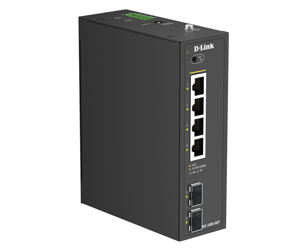 D-Link DIS-100G-06P Ethernet Switch — Product reference image