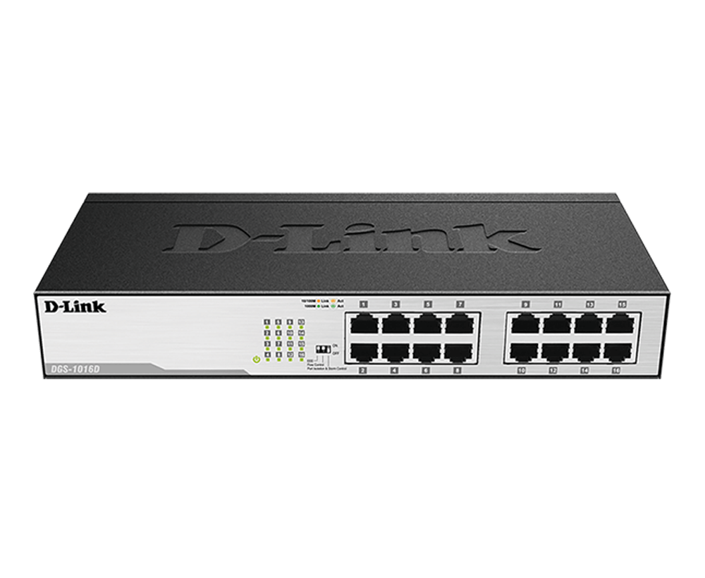 D-Link DGS-1016D Ethernet Switch — Product reference image