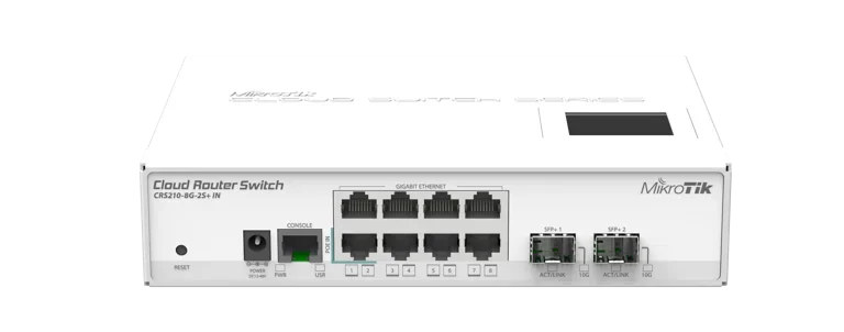 MikroTik CRS210-8G-2S+IN — product illustration