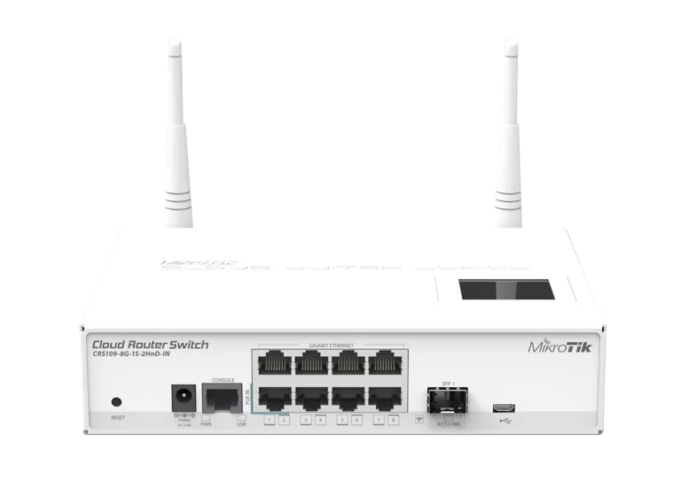 MikroTik CRS109-8G-1S-2HnD-IN — product illustration
