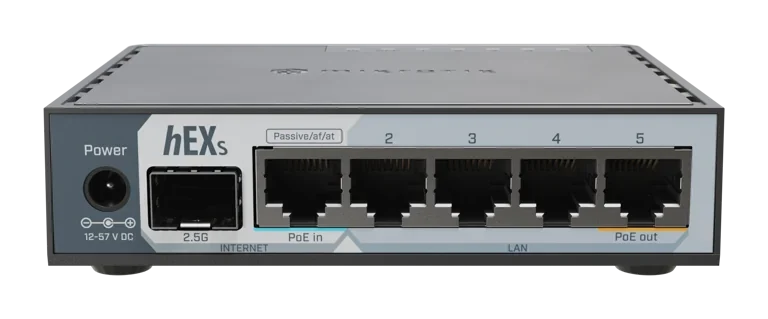 MikroTik hEX S (2025) — E60iUGS — product illustration