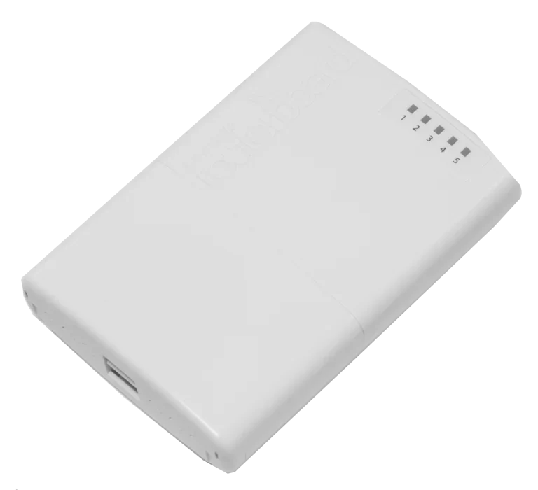 MikroTik PowerBox — RB750P-PBr2 — product illustration
