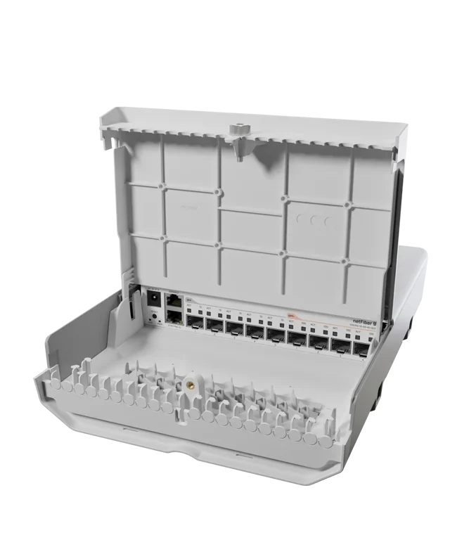 MikroTik netFiber 9 — CRS310-1G-5S-4S+OUT — product illustration