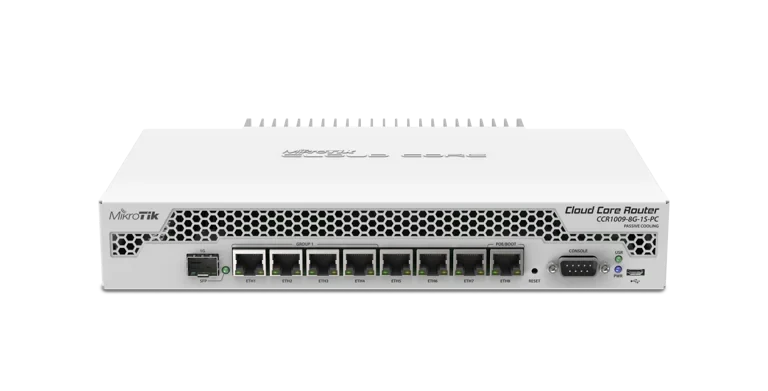 MikroTik CCR1009-8G-1S-PC — product illustration