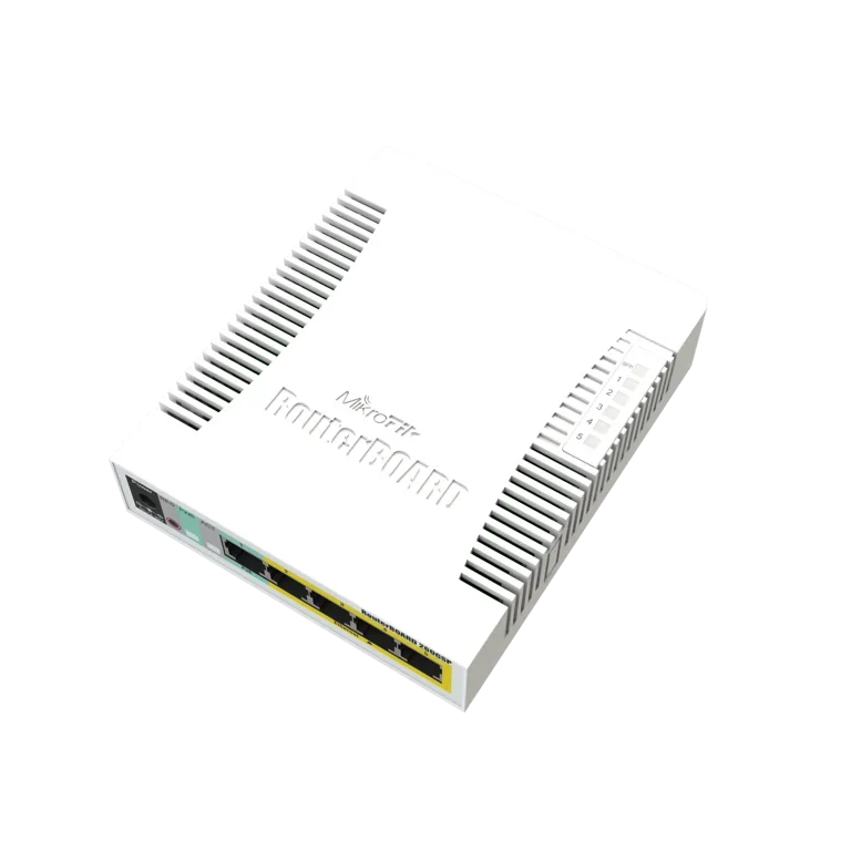 MikroTik RB260GSP — CSS106-1G-4P-1S — product illustration