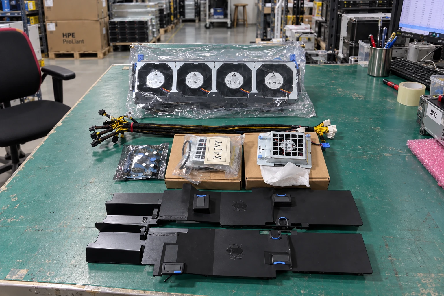 T640 GPU enablement components — AI-generated photographic illustration