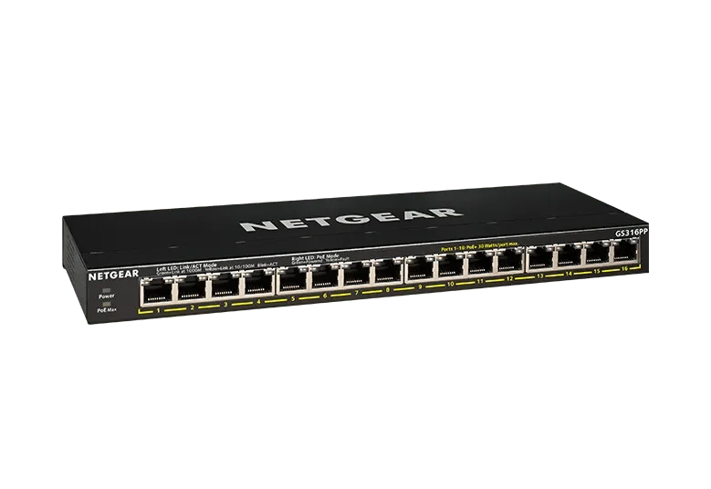 NETGEAR GS316P — GS316P-100NAS — product illustration
