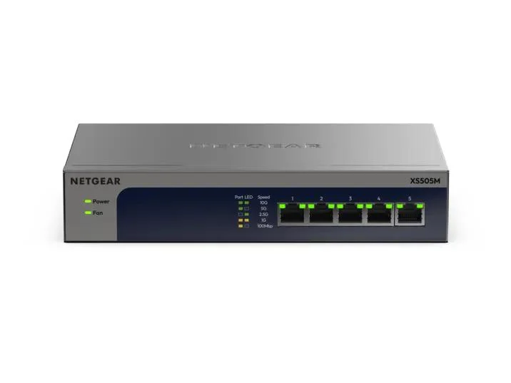 NETGEAR XS505Mv2 — XS505M-200NAS — product illustration