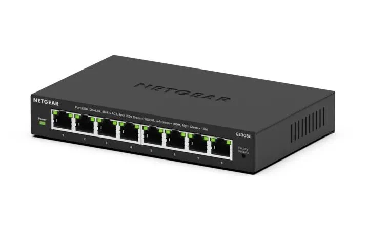 NETGEAR GS308E — GS308E-400NAS — product illustration