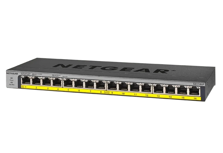 NETGEAR GS116LP — GS116LP-100NAS — product illustration