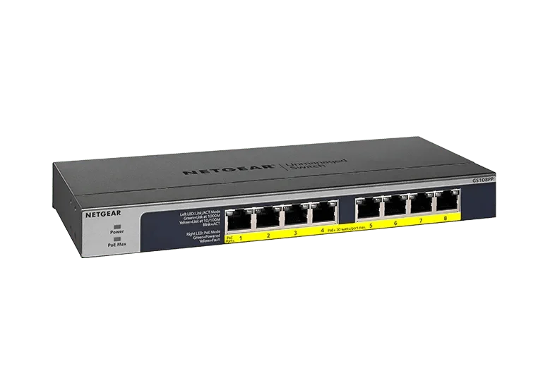 NETGEAR GS108PP — GS108PP-100NAS — product illustration