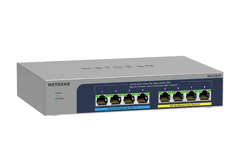NETGEAR MS108UP — MS108UP-100NAS — product illustration
