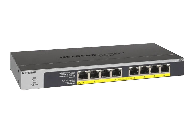 NETGEAR GS108LP — GS108LP-100NAS — product illustration