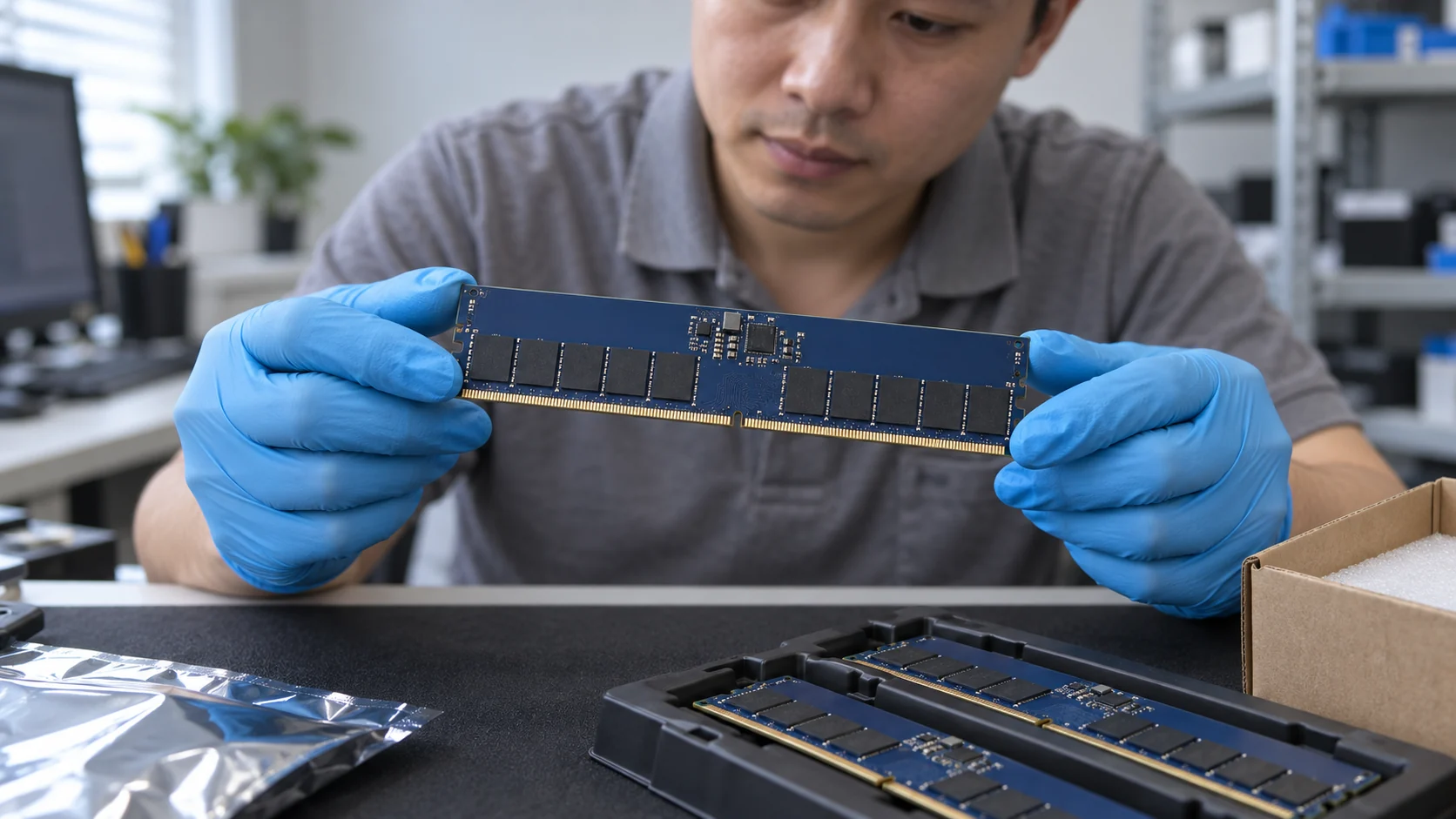 Server memory — illustrative component photograph