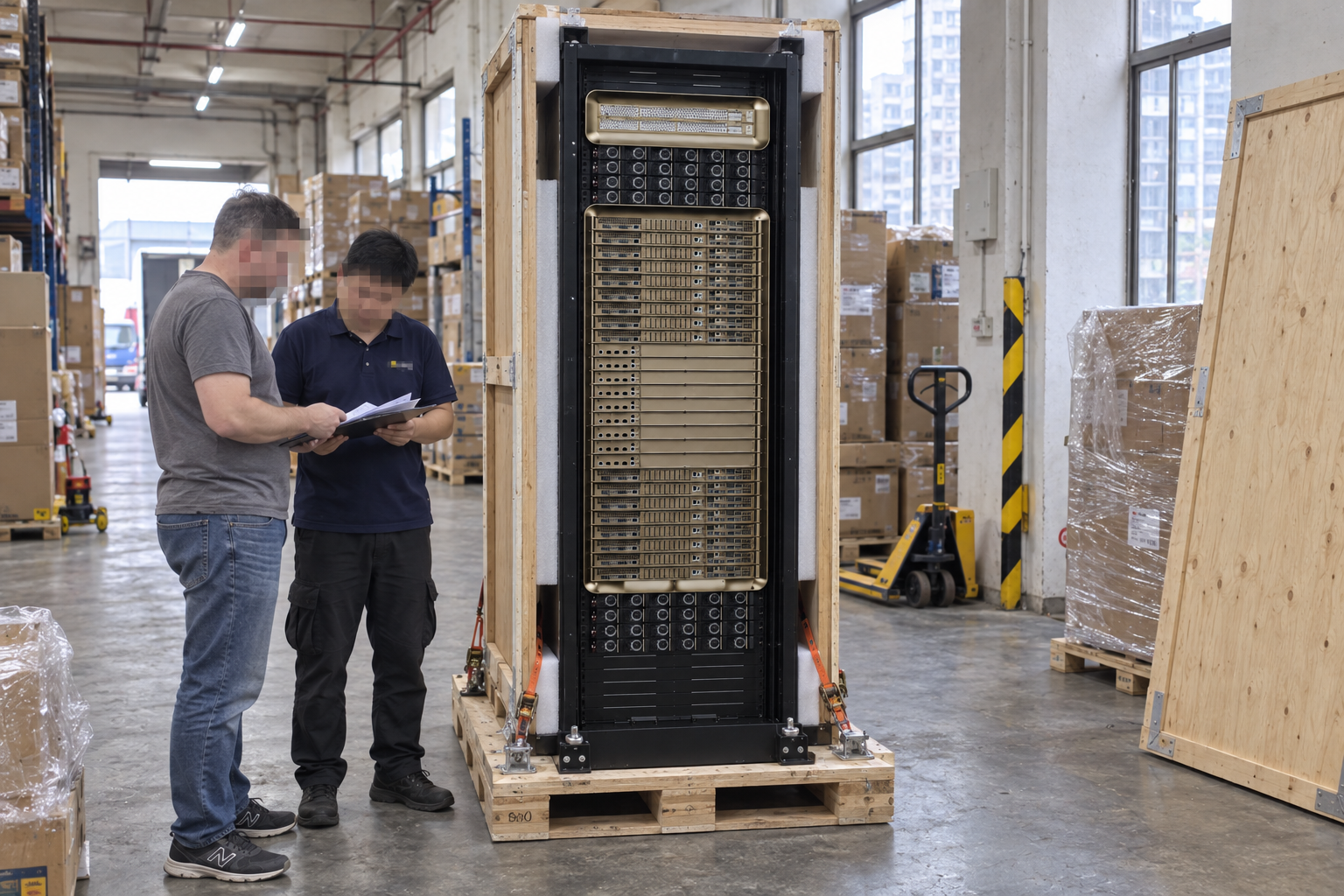 DGX GB300 NVL72 packing-list and dispatch-handover workflow.