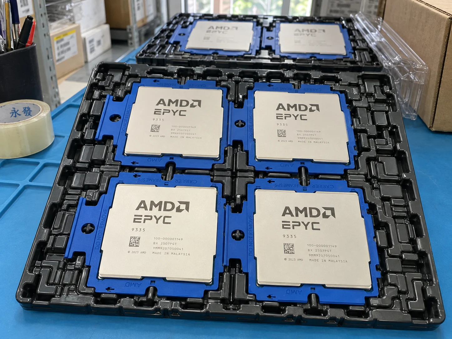 AMD EPYC 9335 100-000001149 — Illustrative product photography