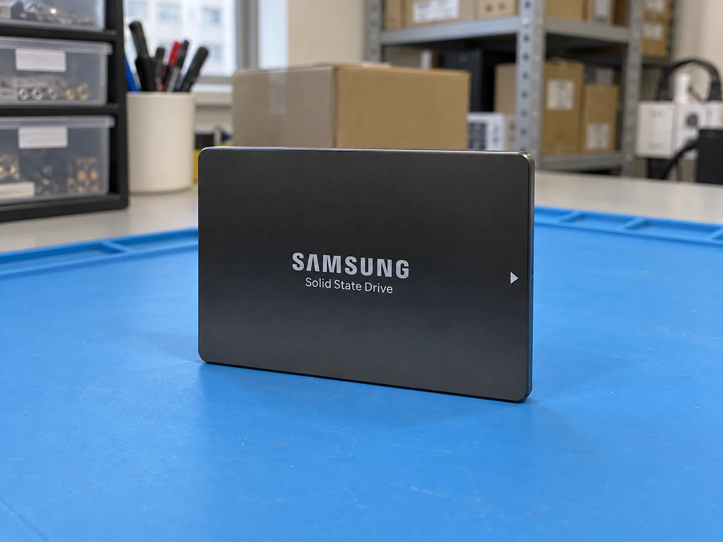 Samsung MZ7L33T8HBLT-00A07 3.84 TB 6Gb/s SATA Solid State Drive — Illustrative product photography
