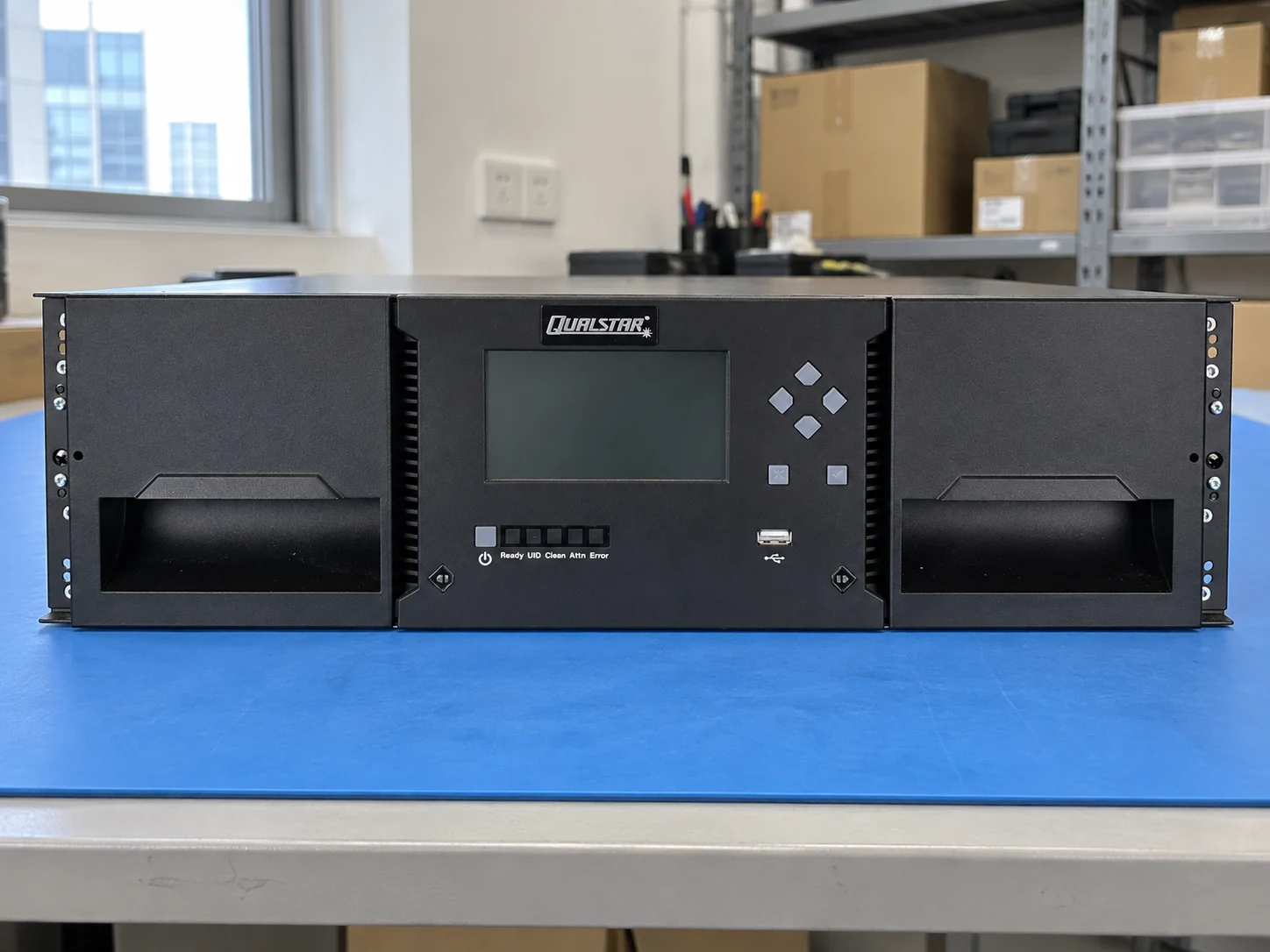 Qualstar Q40 Tape Library — Illustrative product photography