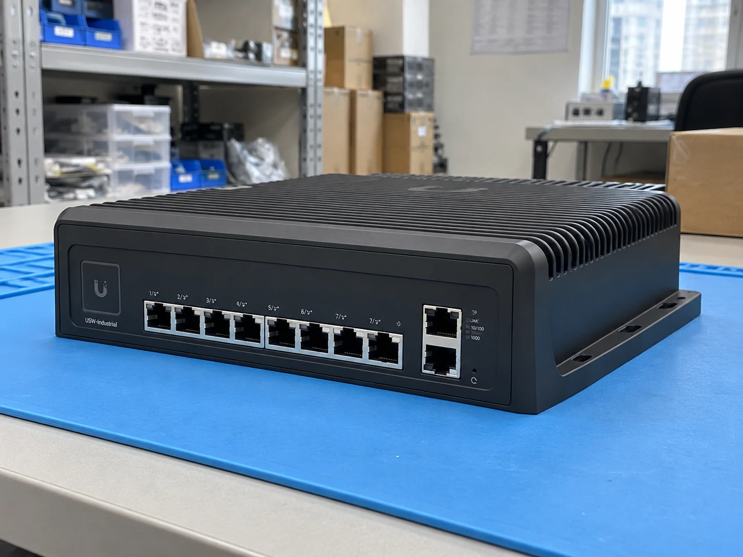 Ubiquiti USW-Industrial Industrial — Illustrative product photography