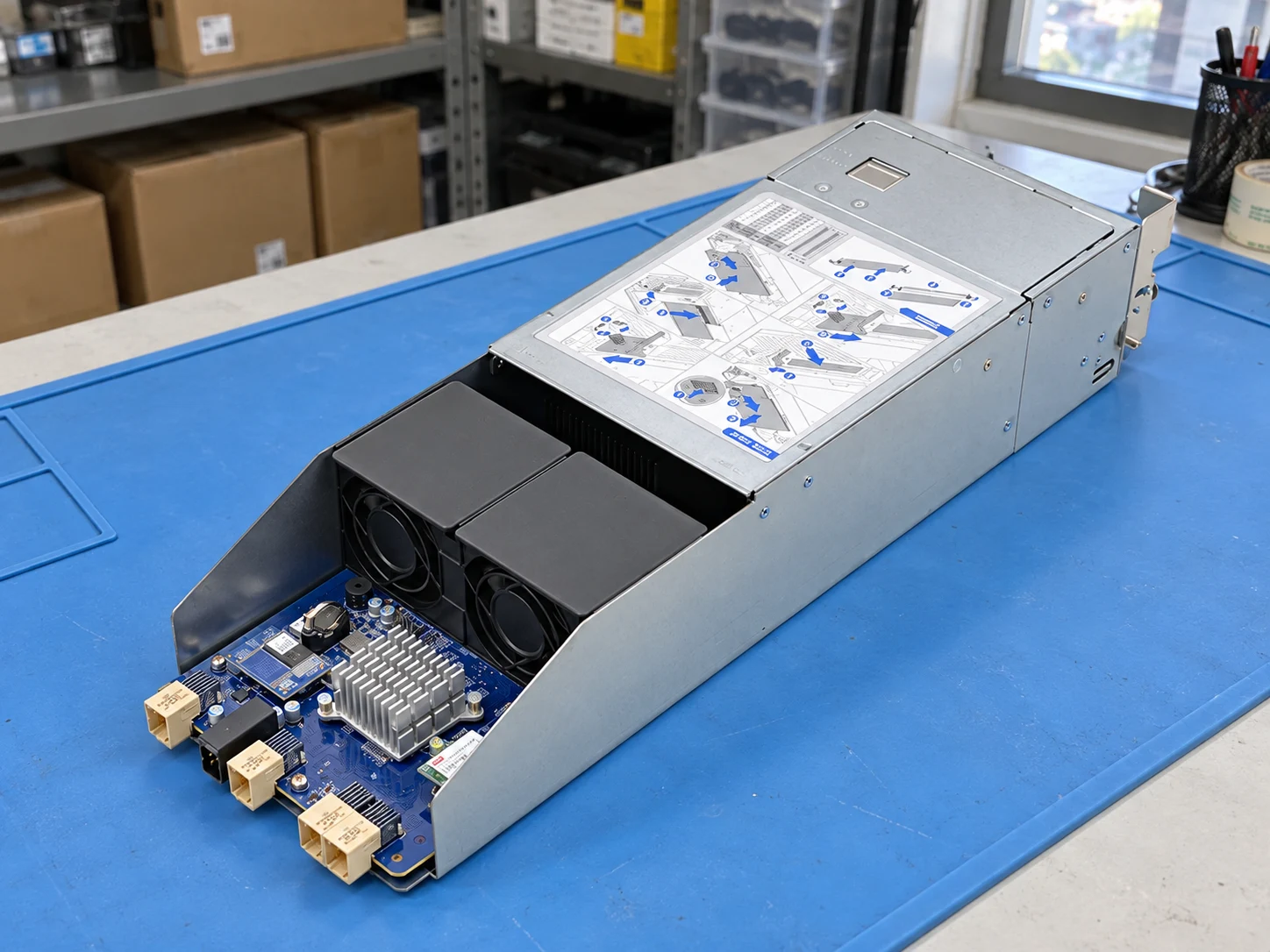 Synology UC3400 Module NAS Replacement Modules — workbench view 1