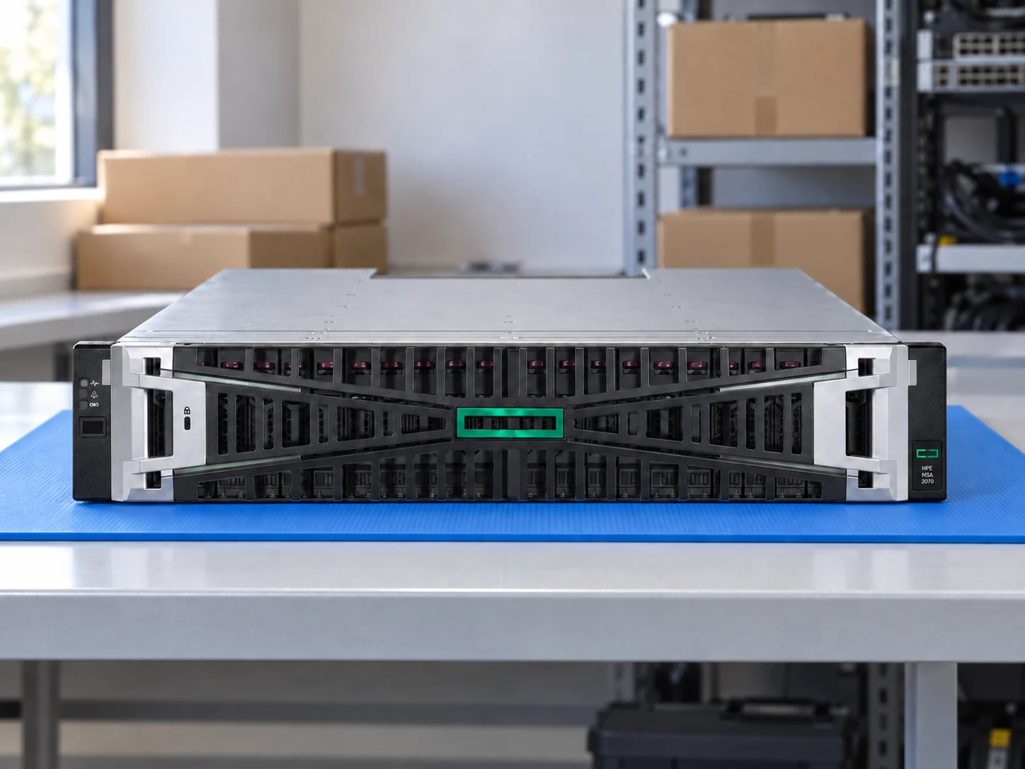 HPE MSA 2070 S3T80A — 32Gb FC — Illustrative product photography