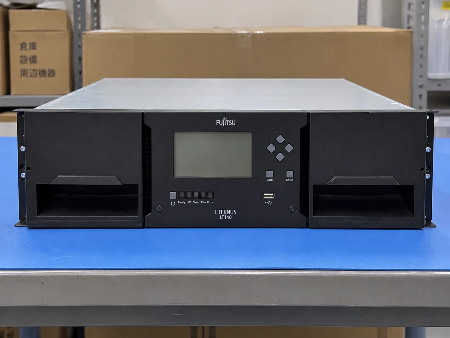 Fujitsu ETERNUS LT140 Tape Library — Illustrative product photography
