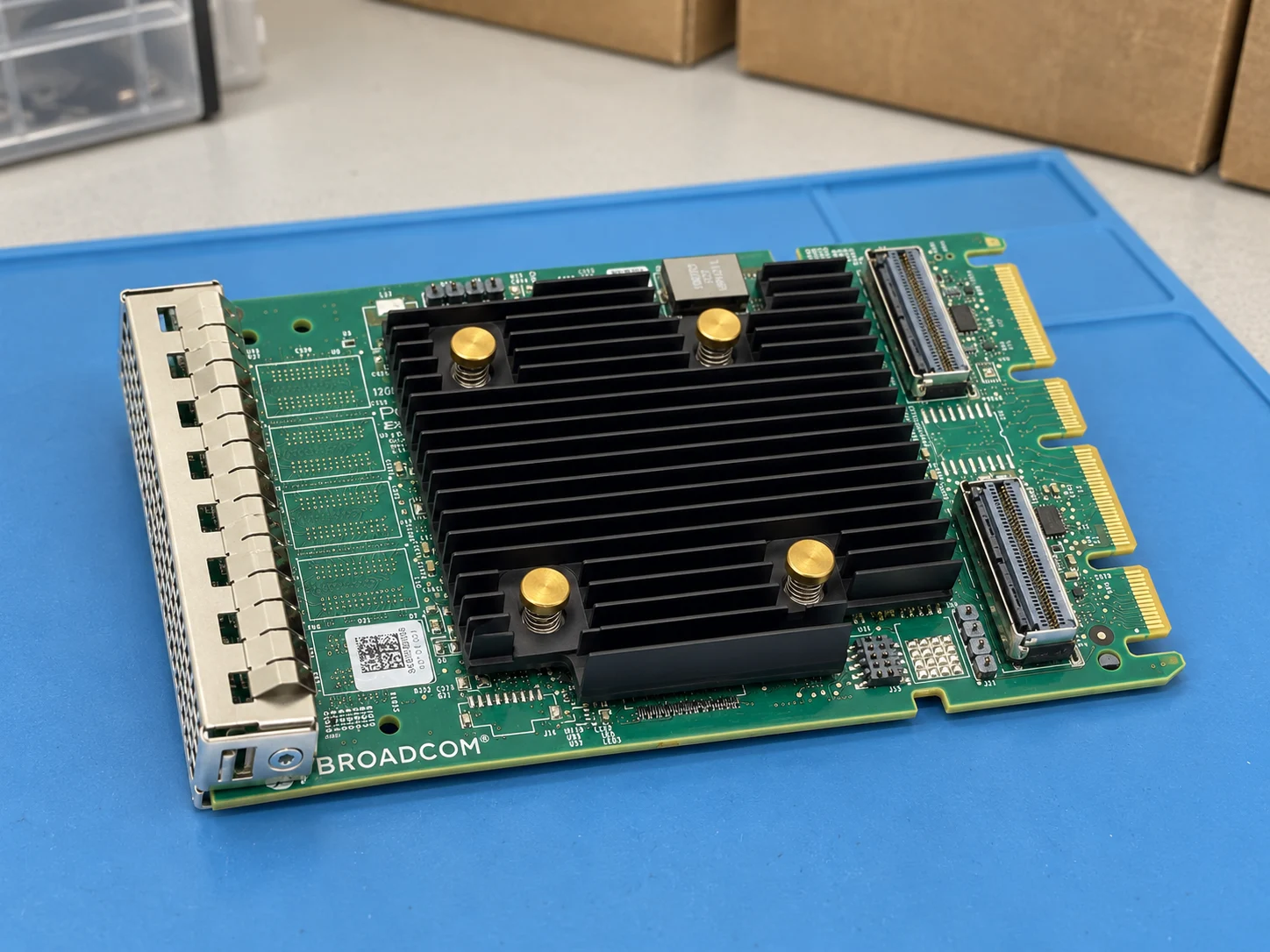 Broadcom 9502-16i OCP Storage Host Bus Adapter (05-50137-02) — Illustrative product photography