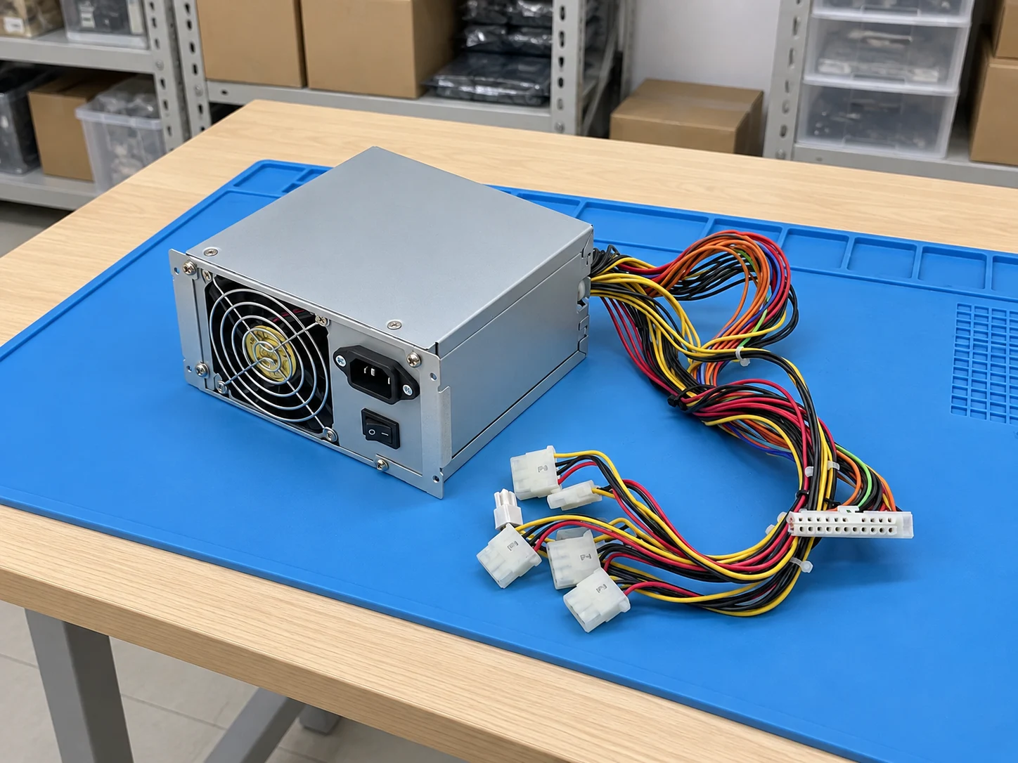 Synology PSU 500W_1 NAS Power Supply — workbench view 1