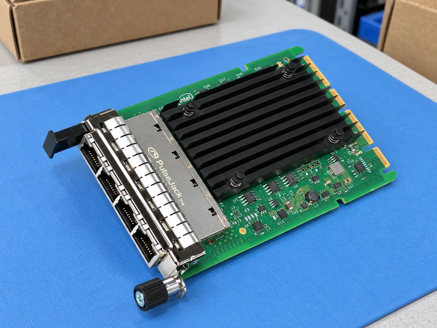 Lenovo ThinkSystem Intel I350 1GbE RJ45 4-port OCP Ethernet Adapter 4XC7A08277 — Illustrative product photography