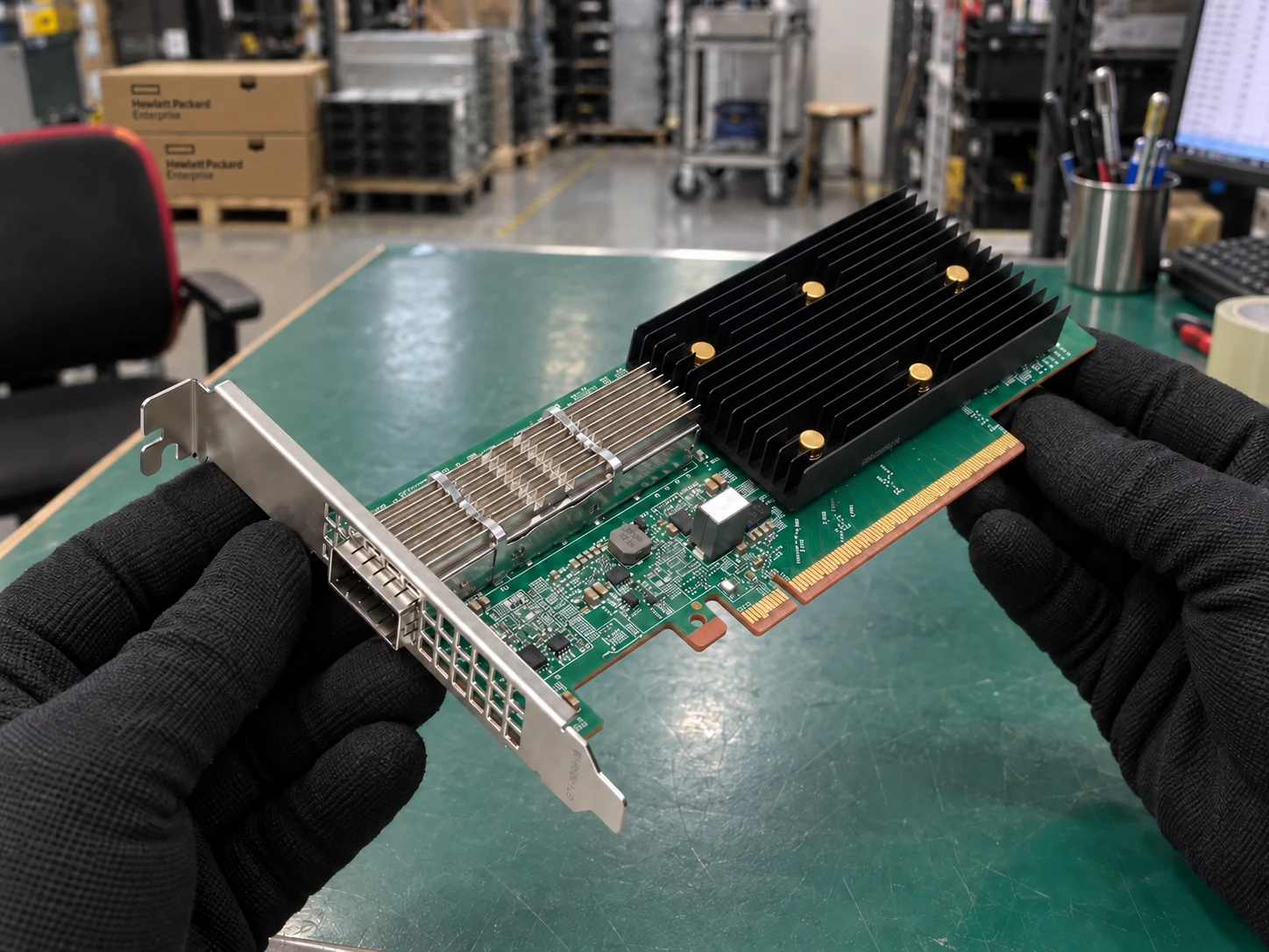 Broadcom BCM957608-P1400GDF00 Ethernet adapter — Illustrative product photography