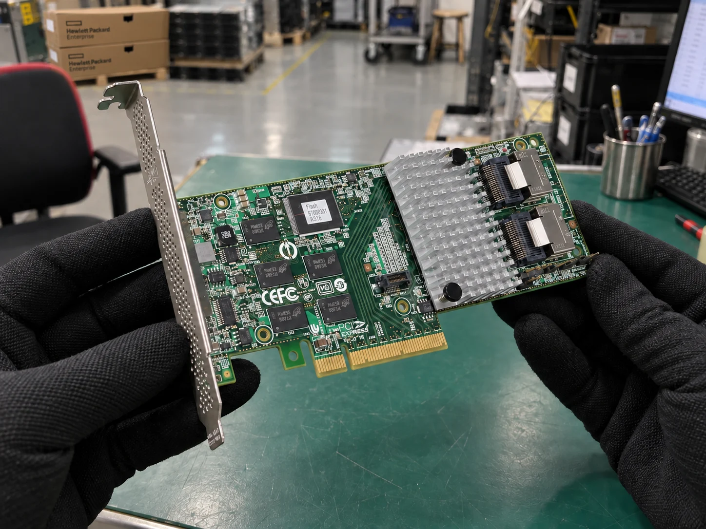 Broadcom 3ware 9750-8i (LSI00214) — Illustrative product photography