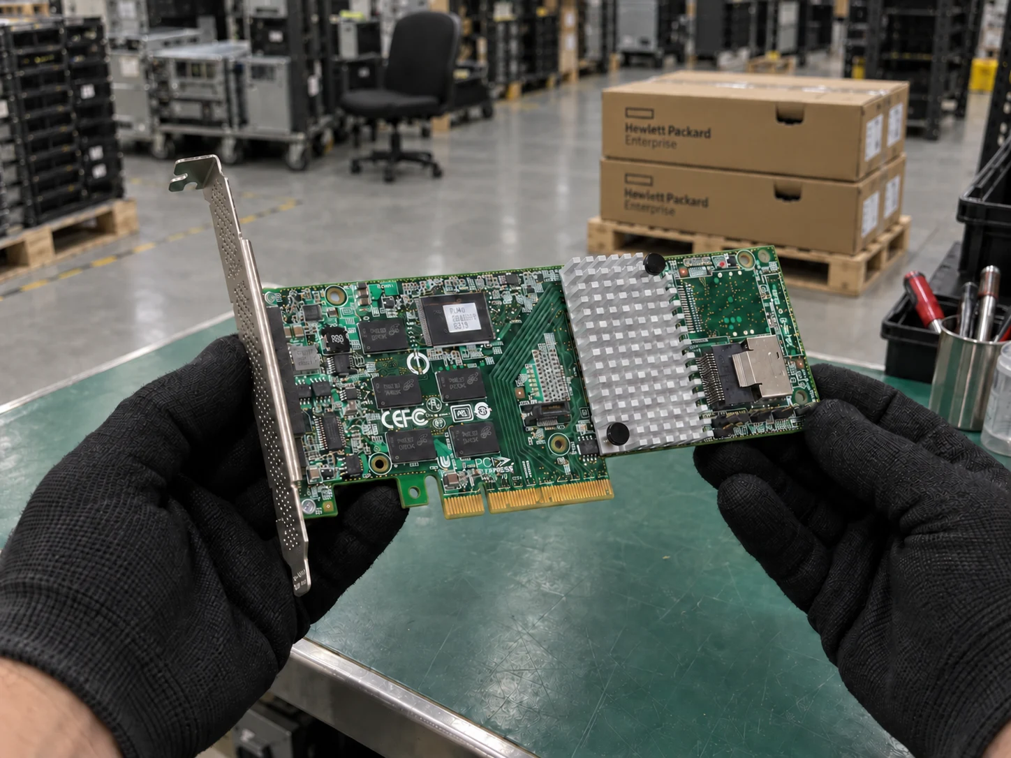 Broadcom 3ware 9750-4i (LSI00216) — Illustrative product photography