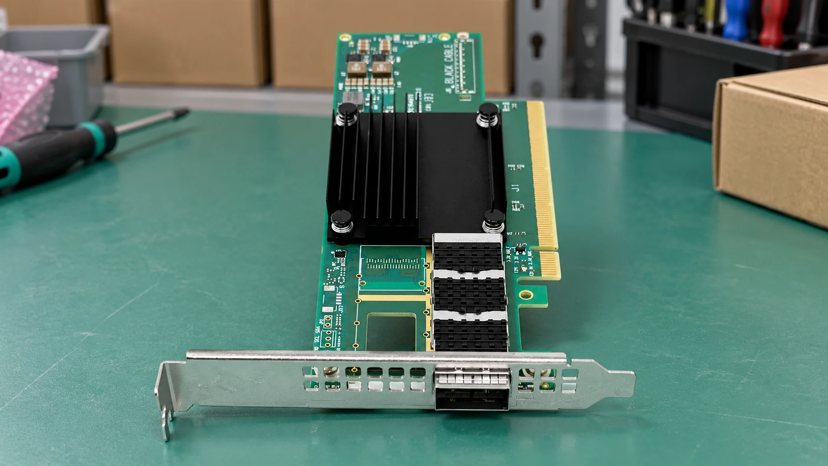 Lenovo ThinkSystem Mellanox ConnectX-6 HDR100/100GbE QSFP56 1-port PCIe VPI Adapter (4C57A14177) — inspection setting 1