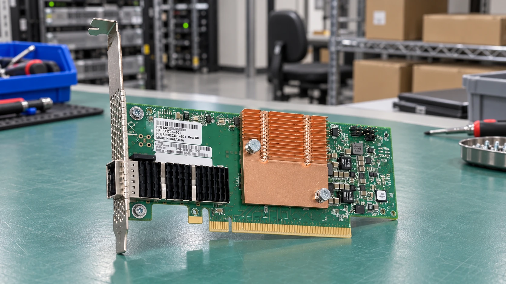 HPE 100Gb 1-port OP101 QSFP28 x16 PCIe Gen3 with Intel Omni-Path Architecture Adapter — 829335-B21 — inspection setting 1