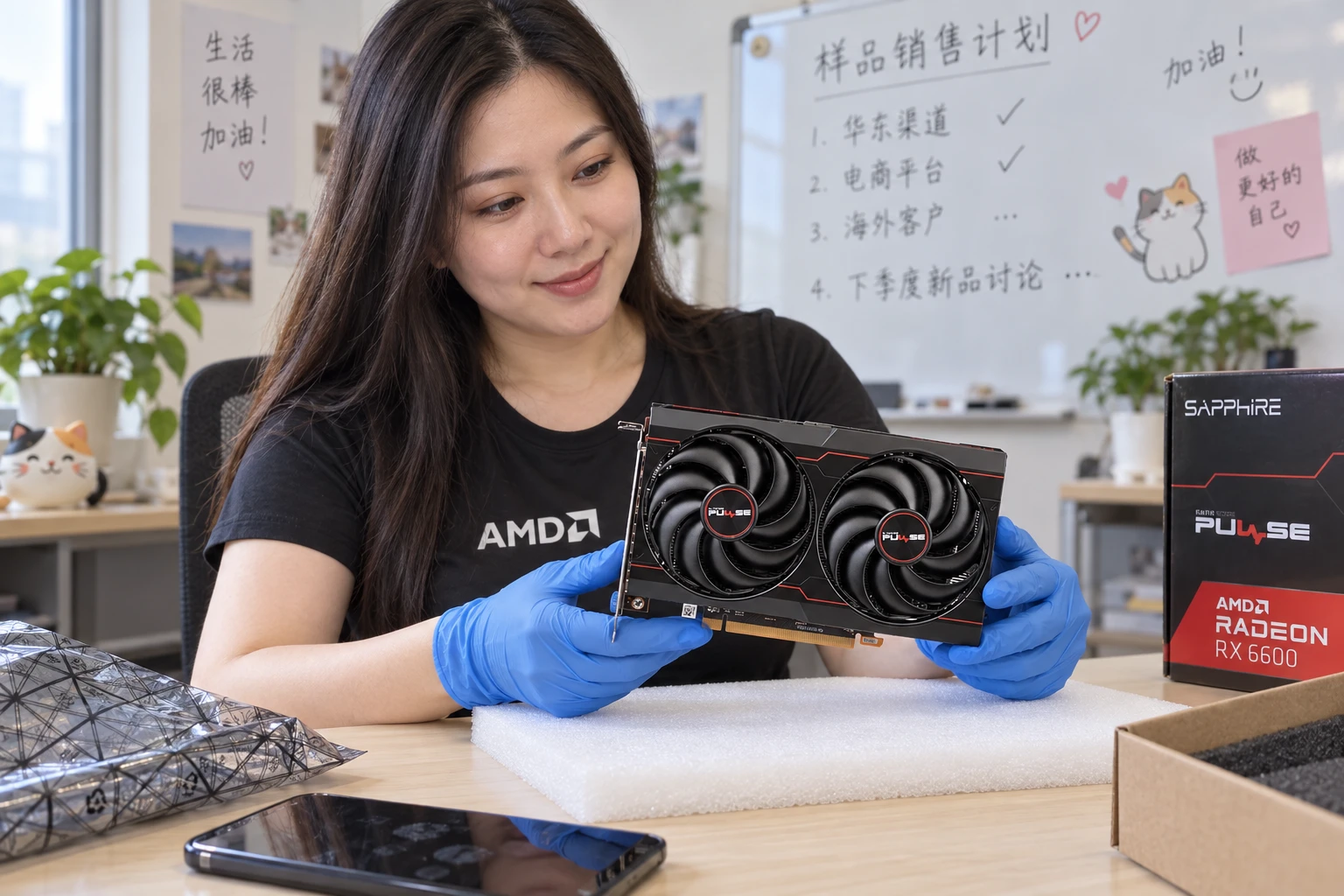 SAPPHIRE PULSE AMD Radeon RX 6600 — product illustration