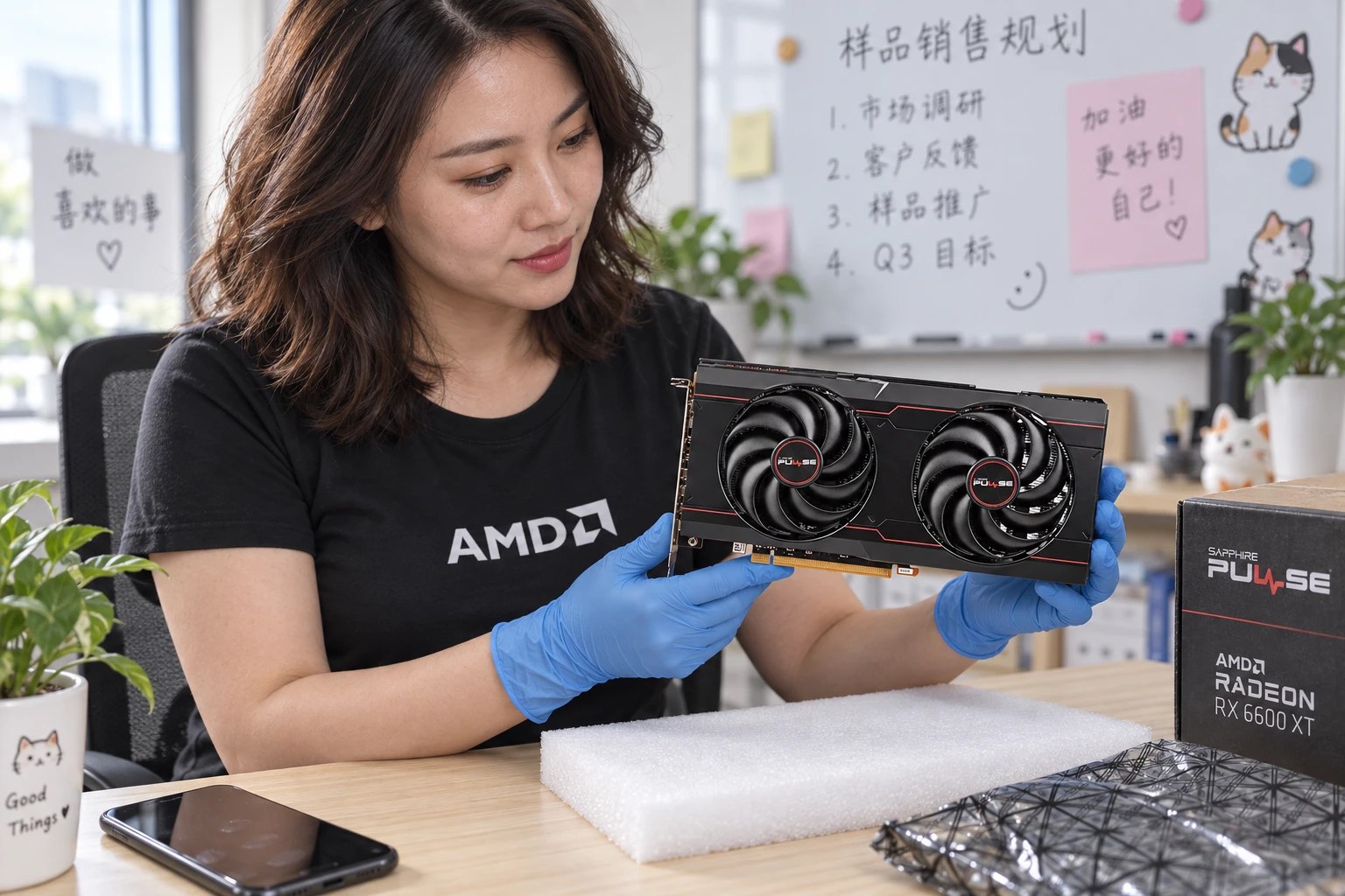SAPPHIRE PULSE AMD Radeon RX 6600 XT — product illustration